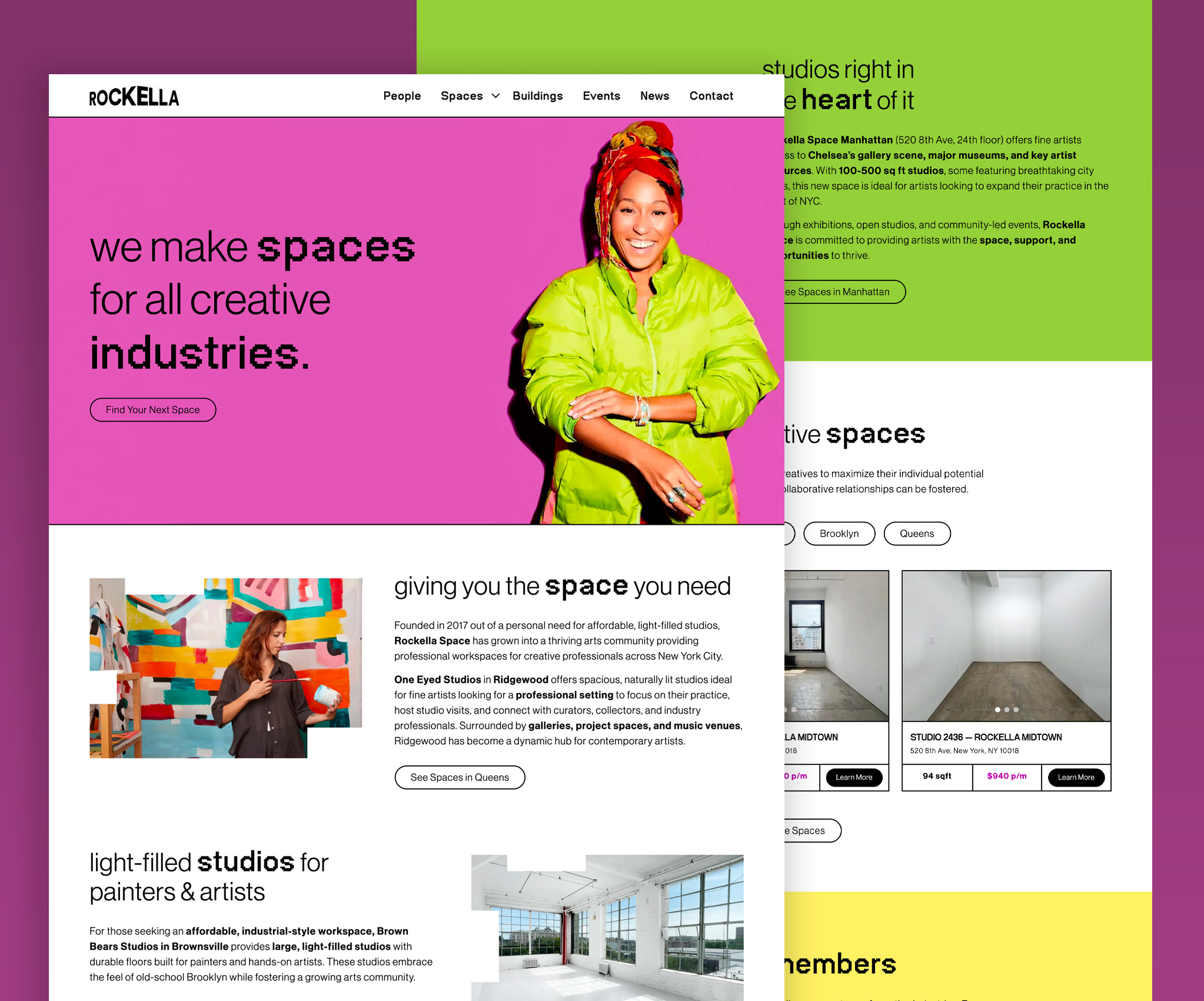 Rockella desktop website screenshot